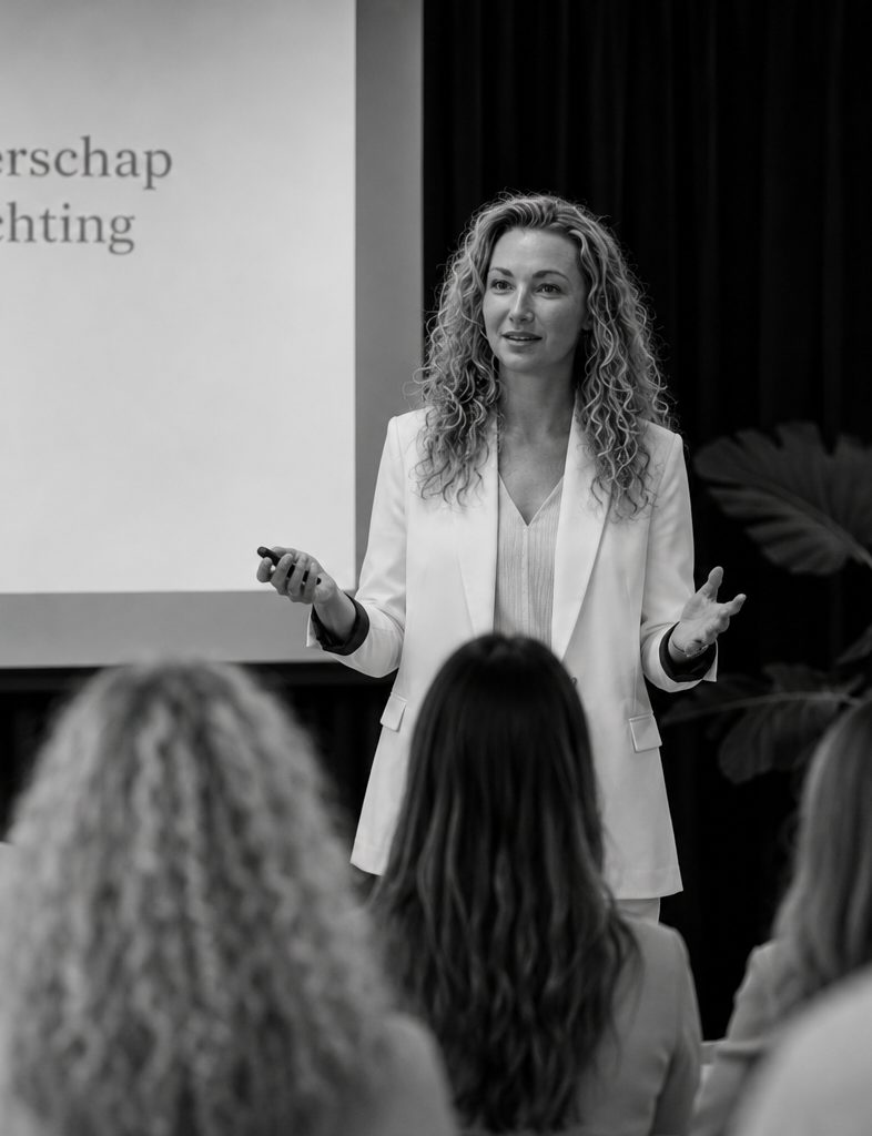 Claudia Halleen tijdens een sessie